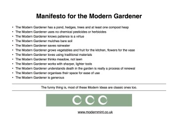 Manifesto for the Modern Gardener