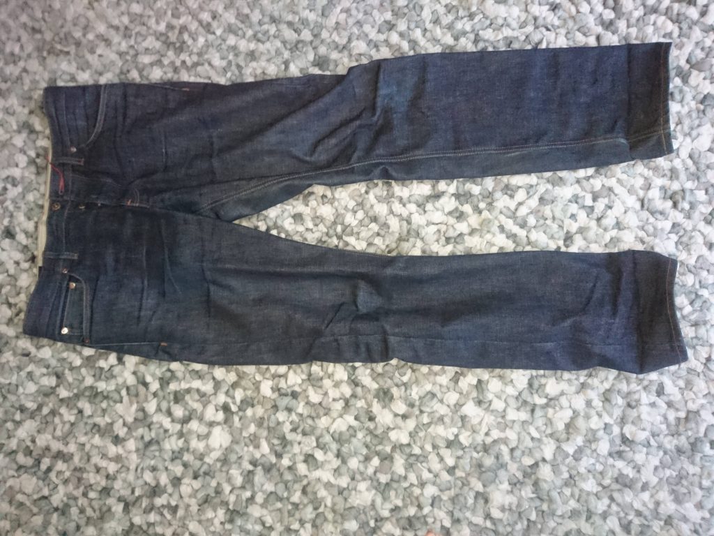 Hiut Denim jeans before washing